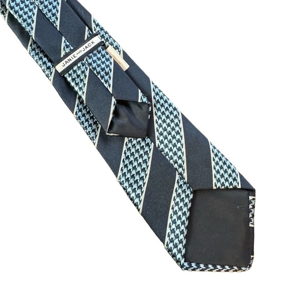 Janie and Jack Blue Stripe Adjustable Tie Child 0-3 - Picture 2 of 11